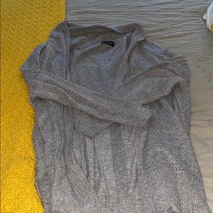 Grey cowl neck sweater